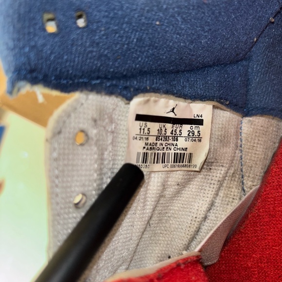 Air Jordan 3 Retro OG “True Blue” 2016 Size 11.5 - Picture 6 of 7